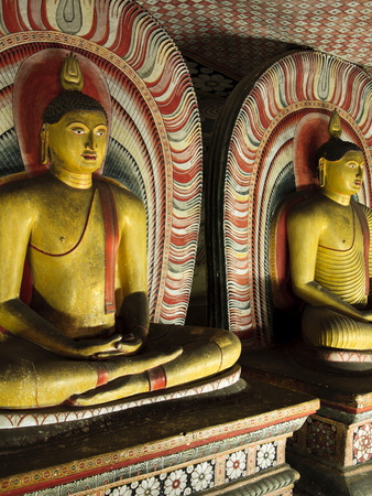 Cave Ii Maharaja Viharaya, Dambulla Cave Temples (Royal Rock Temple), Dambulla, Sri Lanka, Asia by Kimberley Coole Pricing Limited Edition Print image