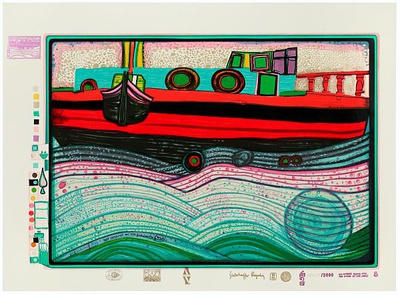 Regentag Auf Liebe Wellen by Friedensreich Hundertwasser Pricing Limited Edition Print image