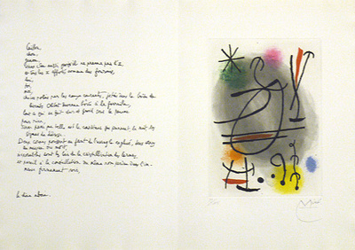 Jean Cassau by Joan Miro Pricing Limited Edition Print image