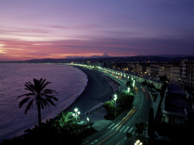Promenade Des Anglais, Nice, Cote D'azur, France by Walter Bibikow Pricing Limited Edition Print image
