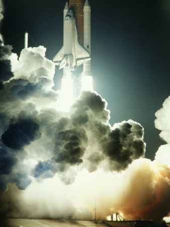 Space Shuttle Liftoff, Houston, Texas by Scott Berner Pricing Limited Edition Print image