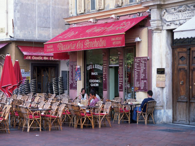 Sidewalk Cafe, Nice, France by Bryan Hemphill Pricing Limited Edition Print image