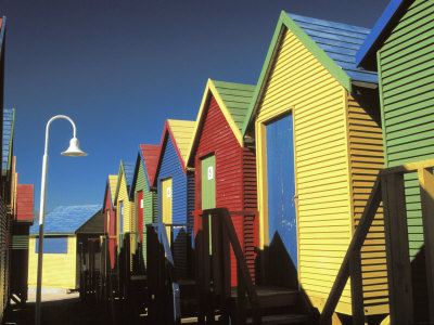 Beach Houses Near Cape Town, South Africa by Jacob Halaska Pricing Limited Edition Print image
