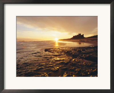 Bamburgh Castle At Sunrise, Northumberland, England by Lee Frost Pricing Limited Edition Print image