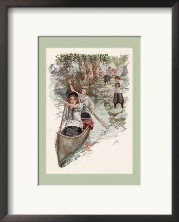 Paddling Their Own Canoe by Harrison Fisher Pricing Limited Edition Print image