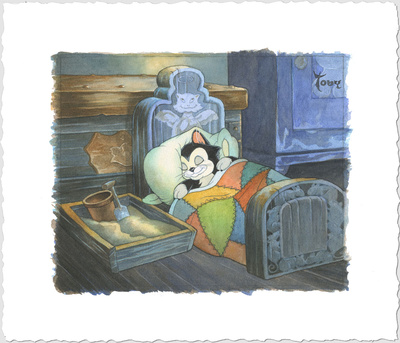 Sweet Dreams Figaro by Toby Bluth Pricing Limited Edition Print image