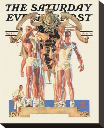 Rowing Team, C.1932 by Joseph Christian Leyendecker Pricing Limited Edition Print image