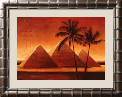 Sunset On Pyramids I by Alain Satie Pricing Limited Edition Print image