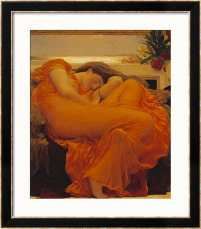Flaming June by Frederick Leighton Pricing Limited Edition Print image