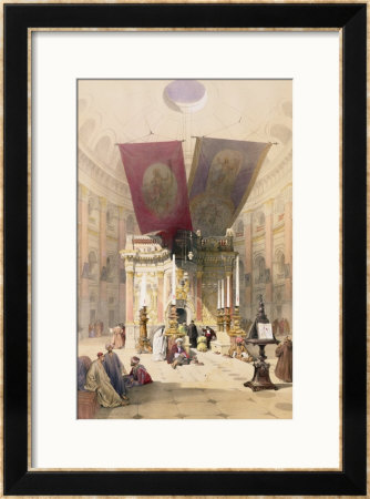 Shrine Of The Holy Sepulchre, April 10Th 1839, Plate 14 From Volume I Of The Holy Land by David Roberts Pricing Limited Edition Print image
