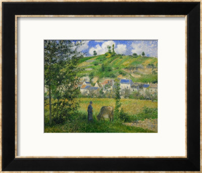 Landscape At Chaponville, 1880 by Camille Pissarro Pricing Limited Edition Print image