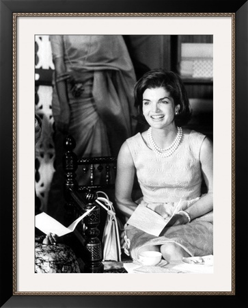 Mrs. John F. Kennedy During Her Tour Of India by Art Rickerby Pricing Limited Edition Print image
