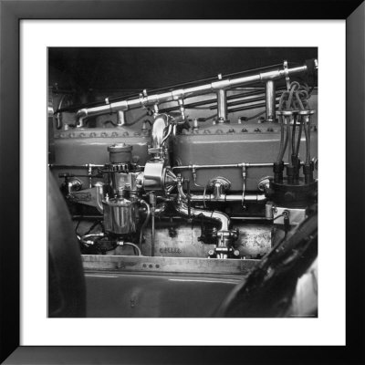 Copper And Brass Engine Of 1914 Rolls Royce Model Silver Ghost Tourer by Walker Evans Pricing Limited Edition Print image