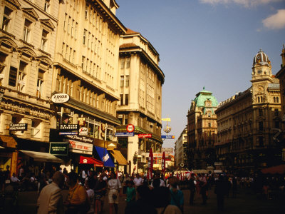 Busy Street, Vienna, Austria by Jon Davison Pricing Limited Edition Print image