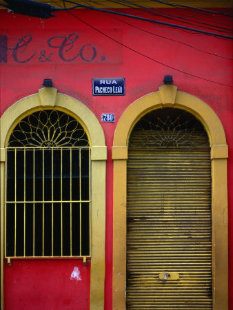 Window And Door Of House In Jardim Botanico (Botanical Gardens) District, Rio De Janeiro, Brazil by John Pennock Pricing Limited Edition Print image