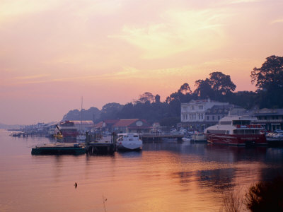 Waterfront At Sunset, Strahan, Australia by Chris Mellor Pricing Limited Edition Print image