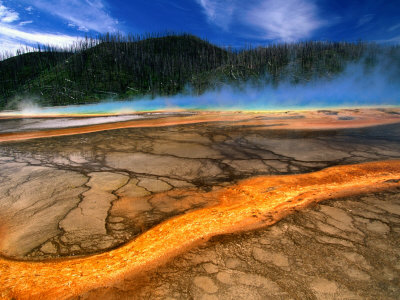 Grand Prismatic Spring In Midway Basin, Yellowstone National Park, Usa by John Elk Iii Pricing Limited Edition Print image