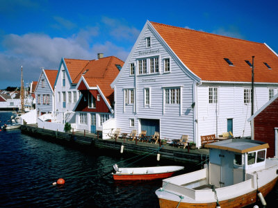 Former Warehouse Now Guesthouse Norneshuset, Skudeneshavn, Norway by Cornwallis Graeme Pricing Limited Edition Print image