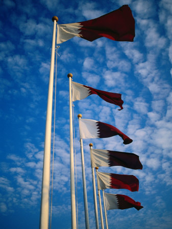 National Flags, Qatar by Chris Mellor Pricing Limited Edition Print image