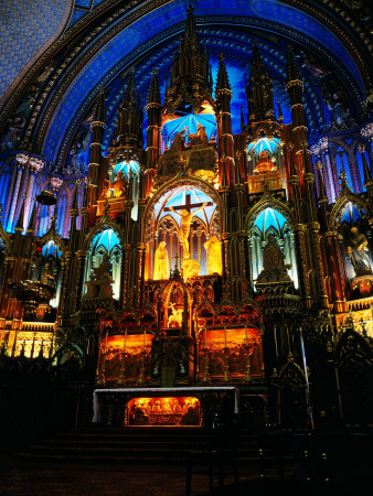 Altar Of Notre Dame Basilica, Montreal, Canada by Chris Mellor Pricing Limited Edition Print image