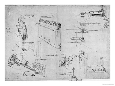 Military Machines, Codex Atlanticus, C.1480 by Leonardo Da Vinci Pricing Limited Edition Print image