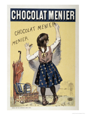 Poster Advertising Chocolat Menier, 1893 by Firmin Etienne Bouisset Pricing Limited Edition Print image