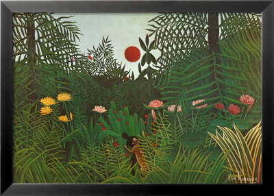 Jungle Sunset by Henri Rousseau Pricing Limited Edition Print image