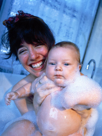 Baby And Mother In Tub by Holly Kuper Pricing Limited Edition Print image
