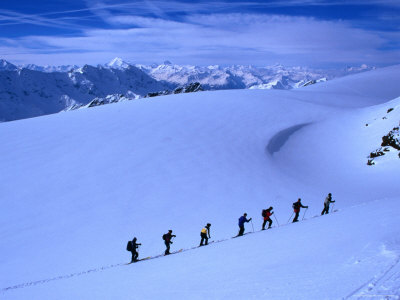 High-Altitude Ski Trekking In The Jungfrau Region by Mark Honan Pricing Limited Edition Print image