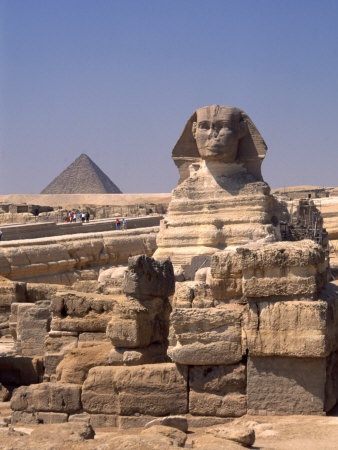 Sphinx And Pyramids, Giza, Egypt by Inga Spence Pricing Limited Edition Print image