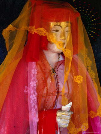 Nat Statue, Pre-Buddhism Spirit Worship Figure, Kyaiktiyo, Mon State, Myanmar (Burma) by Bill Wassman Pricing Limited Edition Print image