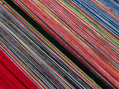 Detail Of Striped Woven Fabric, Peru by Richard I'anson Pricing Limited Edition Print image