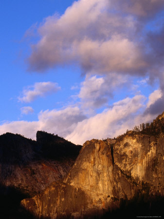 Granite Cliffs And Clouds, Yosemite National Park, California, Usa by Curtis Martin Pricing Limited Edition Print image