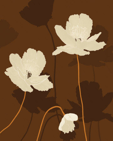 Creme Poppy Trio by Roxi Gray Pricing Limited Edition Print image