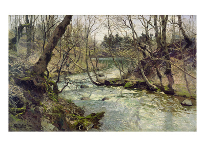 River, 1886 (Oil On Canvas) by Fritz Thaulow Pricing Limited Edition Print image