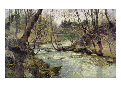 River, 1886 (Oil On Canvas) by Fritz Thaulow Pricing Limited Edition Print image