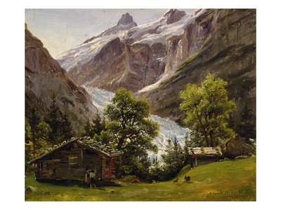 Grindewald, Switzerland, 1835 (Oil On Canvas) by Thomas Fearnley Pricing Limited Edition Print image