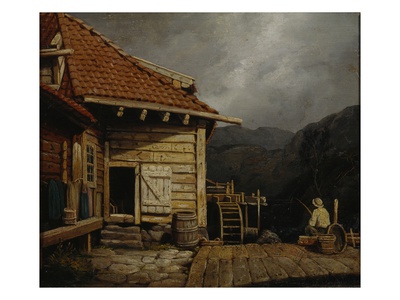 Mill By Svartediket (Oil On Canvas) by Joachim Frich Pricing Limited Edition Print image