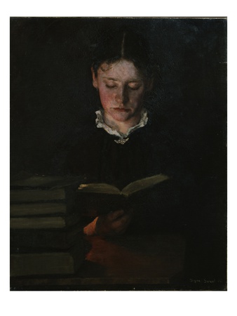 Woman Reading, 1896 (Oil On Canvas) by Signe Scheel Pricing Limited Edition Print image