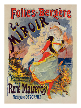 Les Folies-Bergere Le Miroir by Jules Chéret Pricing Limited Edition Print image