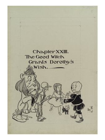 Chapter Xxiii, The Good Witch Grants Dorothy's Wish by William W. Denslow Pricing Limited Edition Print image
