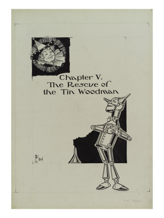 Chapter V, The Rescue Of The Tin Woodman by William W. Denslow Pricing Limited Edition Print image