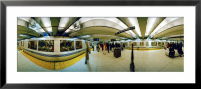 People At A Subway Station, Bart Station, San Francisco, California, Usa by Panoramic Images Pricing Limited Edition Print image