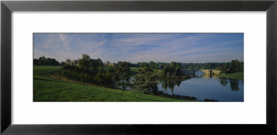 Reflection Of Trees And A Bridge In Water, Blenheim Palace, Woodstock, Oxfordshire, England by Panoramic Images Pricing Limited Edition Print image