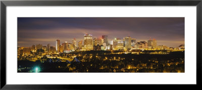 Illuminated Building At Night, Edmonton, Alberta, Canada by Panoramic Images Pricing Limited Edition Print image