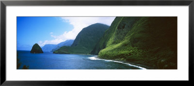 Sea Cliffs At Kalawao, Pacific Ocean, Kalaupapa Peninsula, Molokai, Hawaii, Usa by Panoramic Images Pricing Limited Edition Print image