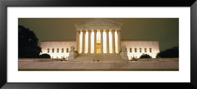 Supreme Court Building Illuminated At Night, Washington Dc, Usa by Panoramic Images Pricing Limited Edition Print image