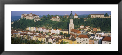 Buildings In A Town, Salzach River, Burghausen, Bavaria, Germany by Panoramic Images Pricing Limited Edition Print image