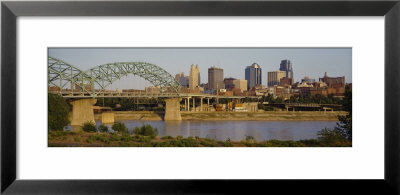 Bridge Over A River, Kansas City, Missouri, Usa by Panoramic Images Pricing Limited Edition Print image