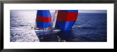 Yacht In The Sea, Caribbean by Panoramic Images Pricing Limited Edition Print image